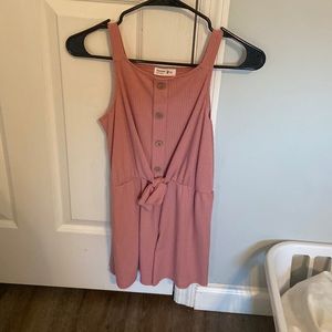 Mauve Romper with Tie Size 10